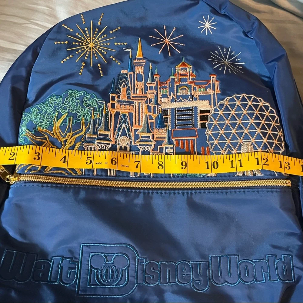 Walt Disney World Four Park Icons Blue Full Size Backpack New with tag